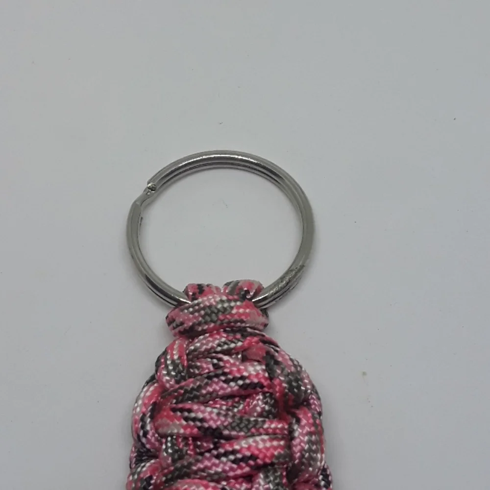 double layer paracord keychain